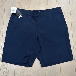 Navy adidas shorts